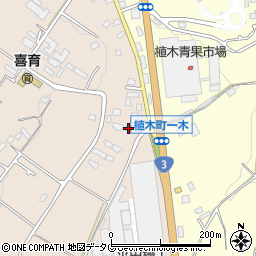 熊本県熊本市北区植木町一木67周辺の地図