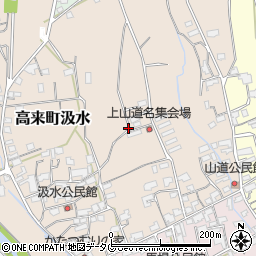 長崎県諫早市高来町汲水周辺の地図