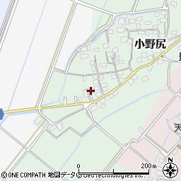 熊本県玉名市小野尻595周辺の地図