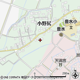 熊本県玉名市小野尻712周辺の地図