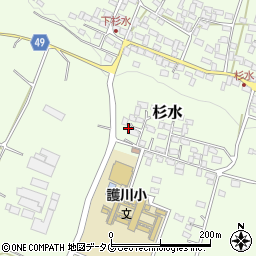 熊本県菊池郡大津町杉水3143周辺の地図