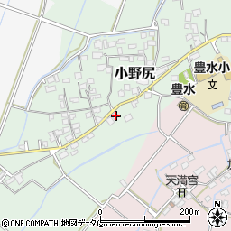 熊本県玉名市小野尻713-1周辺の地図