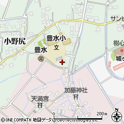 熊本県玉名市小野尻361周辺の地図