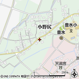 熊本県玉名市小野尻708-3周辺の地図