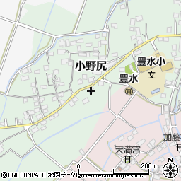 熊本県玉名市小野尻704周辺の地図