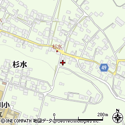 熊本県菊池郡大津町杉水2558周辺の地図