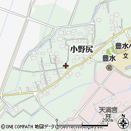 熊本県玉名市小野尻642周辺の地図
