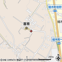 熊本県熊本市北区植木町一木43周辺の地図