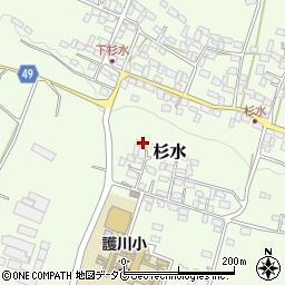 熊本県菊池郡大津町杉水2591周辺の地図