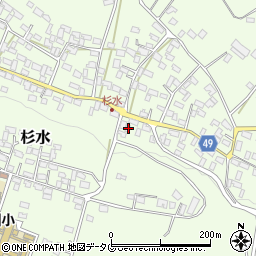 熊本県菊池郡大津町杉水2433-1周辺の地図