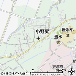熊本県玉名市小野尻609周辺の地図