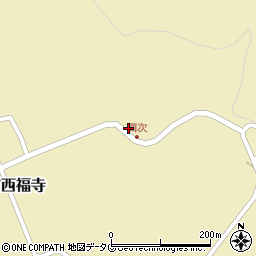 大分県竹田市荻町西福寺5976-1周辺の地図