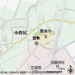 熊本県玉名市小野尻365周辺の地図