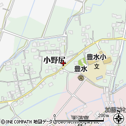 熊本県玉名市小野尻615-1周辺の地図