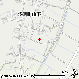 熊本県玉名市岱明町山下332周辺の地図