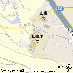 熊本市立山東小学校周辺の地図