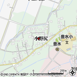 熊本県玉名市小野尻620周辺の地図