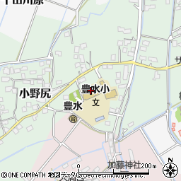 玉名市立豊水小学校周辺の地図