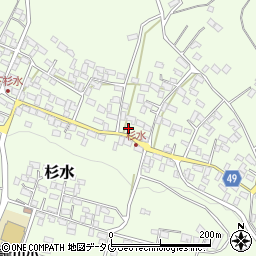 熊本県菊池郡大津町杉水2614-1周辺の地図