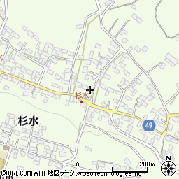 熊本県菊池郡大津町杉水2611周辺の地図