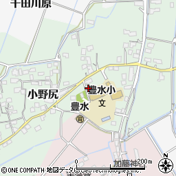 熊本県玉名市小野尻385周辺の地図