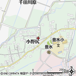 熊本県玉名市小野尻692-1周辺の地図