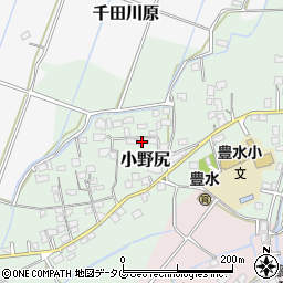 熊本県玉名市小野尻688-2周辺の地図