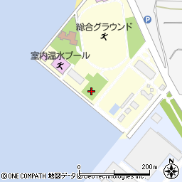 長洲町総合スポーツセンターテニスコート周辺の地図