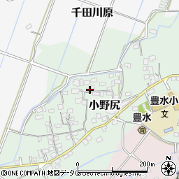 熊本県玉名市小野尻684周辺の地図