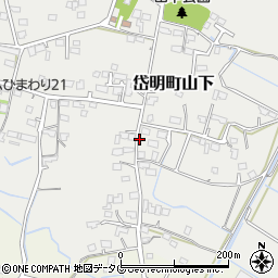 熊本県玉名市岱明町山下963周辺の地図