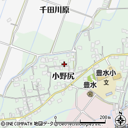 熊本県玉名市小野尻689-1周辺の地図