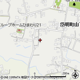 熊本県玉名市岱明町山下991-3周辺の地図
