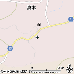 熊本県菊池郡大津町真木周辺の地図