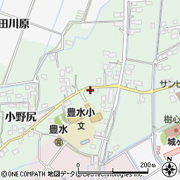 熊本県玉名市小野尻340-1周辺の地図