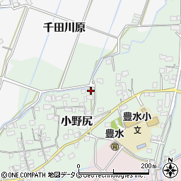 熊本県玉名市小野尻696周辺の地図