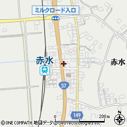 株式会社にしけい　熊本支社阿蘇待機所周辺の地図