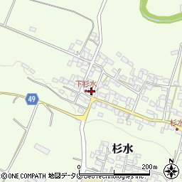 熊本県菊池郡大津町杉水2822周辺の地図