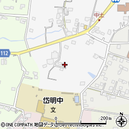 熊本県玉名市岱明町中土884周辺の地図