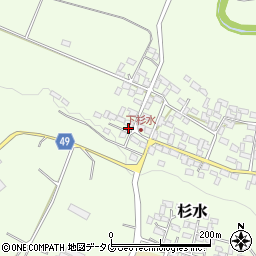 熊本県菊池郡大津町杉水2825周辺の地図
