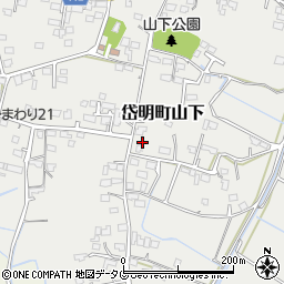 熊本県玉名市岱明町山下294周辺の地図
