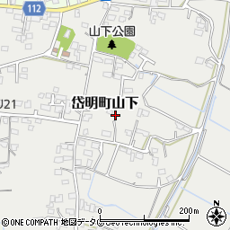 熊本県玉名市岱明町山下302周辺の地図