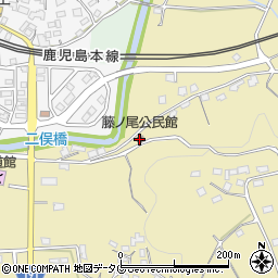 藤ノ尾公民館周辺の地図
