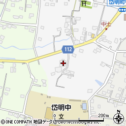 熊本県玉名市岱明町中土873周辺の地図