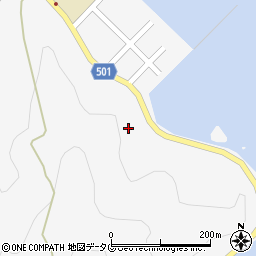 色宮港木立線周辺の地図