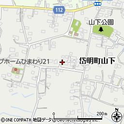 熊本県玉名市岱明町山下264周辺の地図