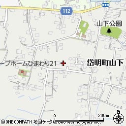 熊本県玉名市岱明町山下262周辺の地図