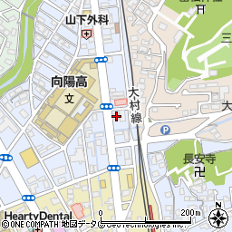 長崎県央農業協同組合　三城給油所周辺の地図