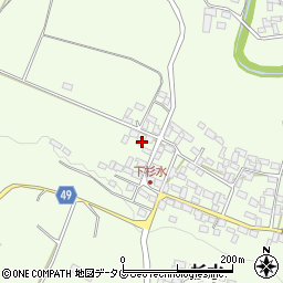 熊本県菊池郡大津町杉水1262-1周辺の地図