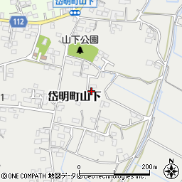熊本県玉名市岱明町山下287周辺の地図
