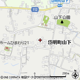 熊本県玉名市岱明町山下266周辺の地図